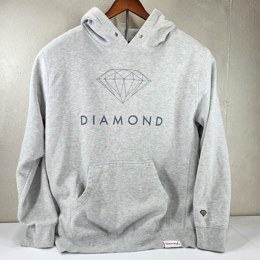 Diamond Supply Co Futura Outline Diamond Pullover Fleece Hoodie Sz L